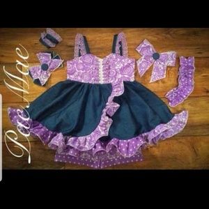 Pageant girl denim casual wear pic outfit